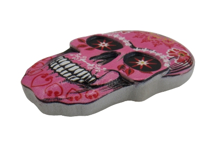 Ceramic Dia De Los Muertos SKULL Magnet