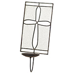 Mirrored Cross Glass Wall Sconce