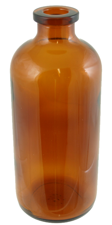 Large Amber Glass Bottle