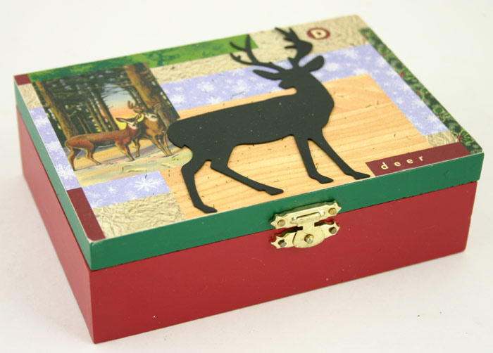 WOODEN Deer Latchable BOX