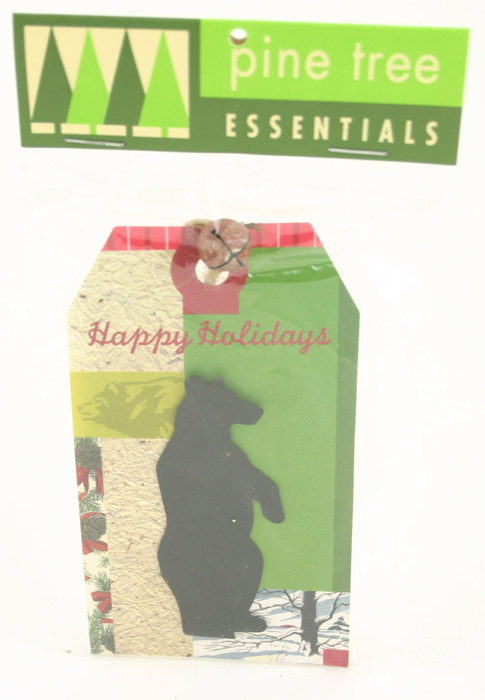 Pine Tree Essentials Bear Gift Tag Ornament