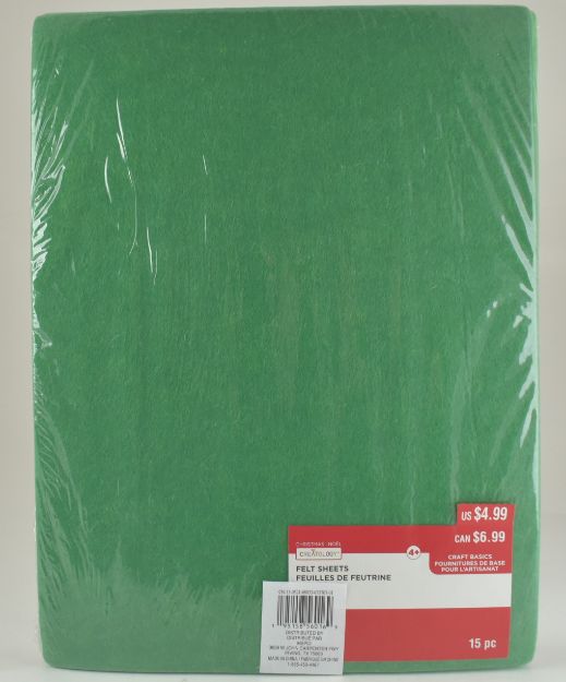 Felt SHEETS - 15 pc - Assorted Colors