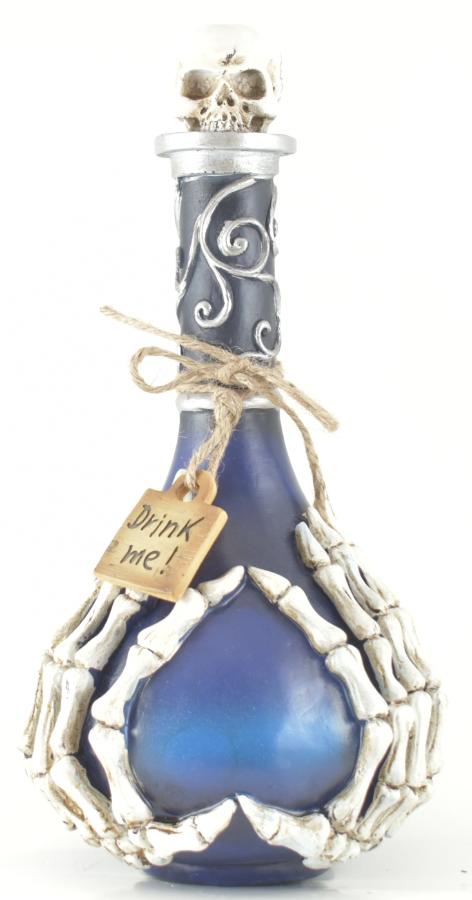 Touch of Nature Resin 13'' Blue HALLOWEEN Spell Bottle
