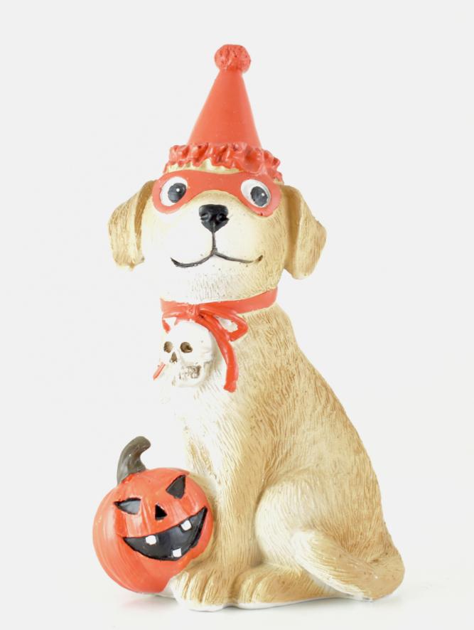 Touch of Nature Resin 6.5'' Trick or Treat Dog