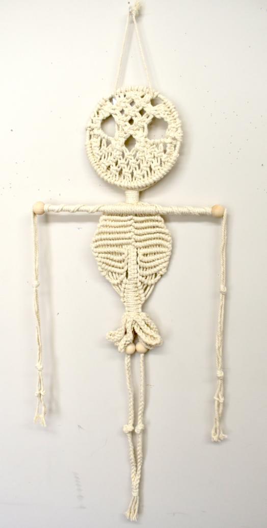39'' Skeleton Hanging Macrame