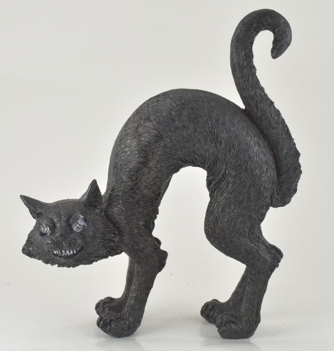 8'' Scary Black Cat