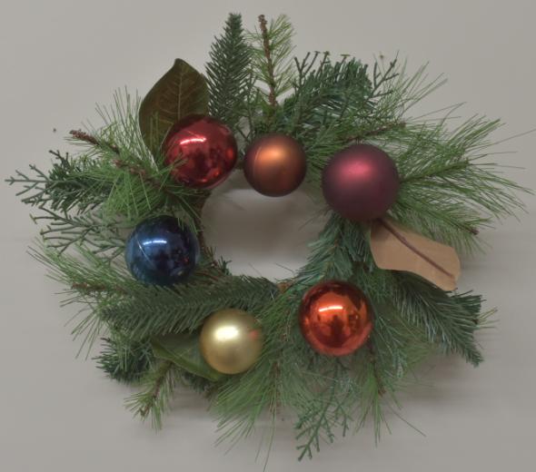 Pine, Leaf, Ornament Accent RING Wreath