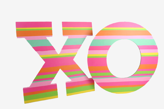 XO Wall Decor Letters