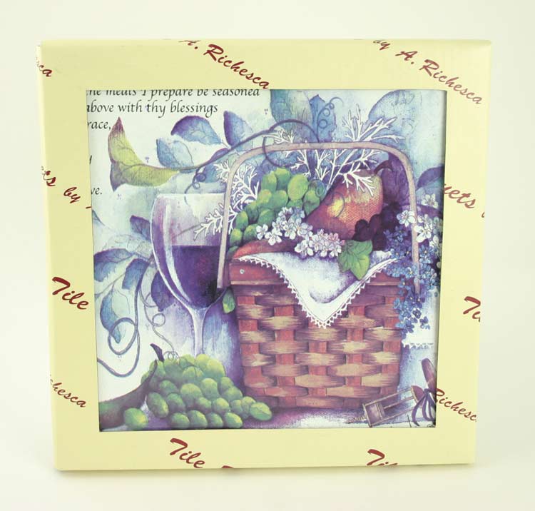 A. RichescA Kitchen PrAyer Fruit BAsKet TILE Trivet