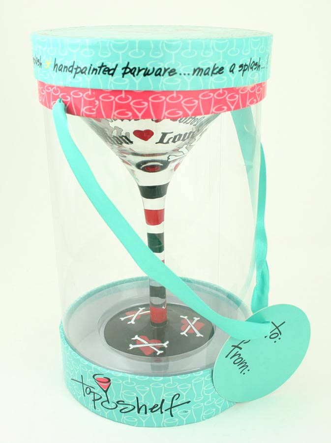 Large Love Potion TOP Shelf Martini Glass