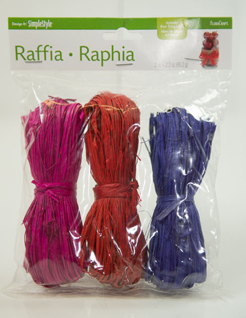 Pack of 3 Rafia - Assorted Colors
