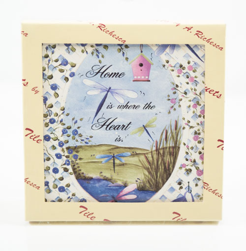 A. RichescA Home is where the HeArt is TILE Trivet