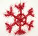 Large Red Beaded Snowflake Ornament