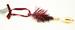 Large Red Drop Tinsel Ornament