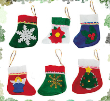 Mini CHRISTMAS Stocking - 4''    **FREE Stockings