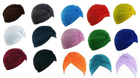 Turbans In ASSORTED 12 Solid Colors