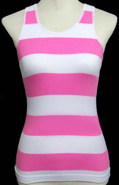2 Color Tone Striped TOPs For Juniors ( # CR51012)