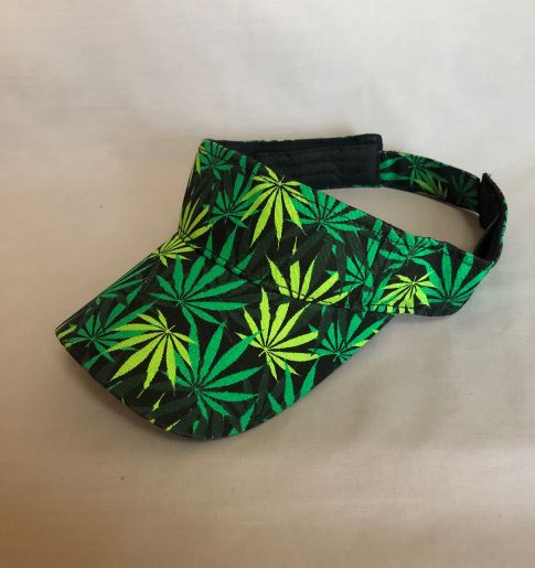 Marijuana Weed Pot Visors For ADULTs Printed