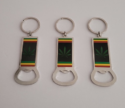 Marjuana  METAL Key Chain & Bottle Opener  (HM 75908-240)