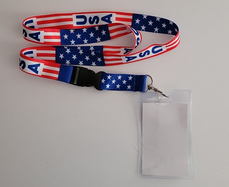 USA  LANYARD With Photo ID - 31'' Long (75436-480)