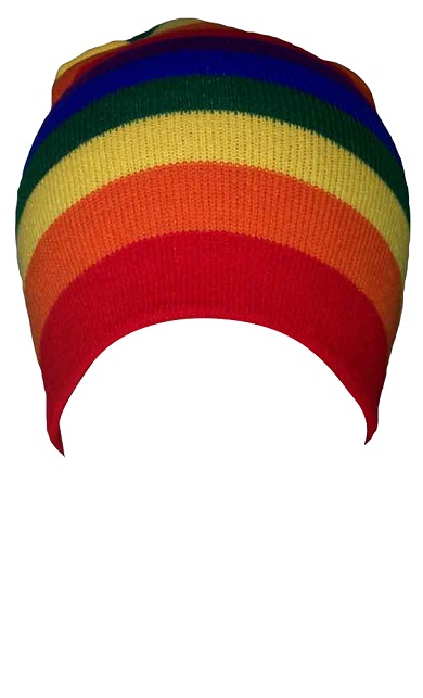 Rainbow Colors Gay Pride Beanies  Knitted Winter Caps-