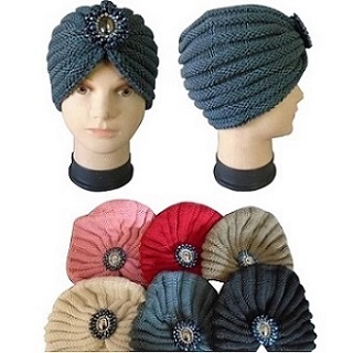 Women Jeweled Turbans - ASSORTED Colors