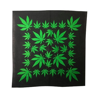 Marijuana Weed Cotton Bandannas