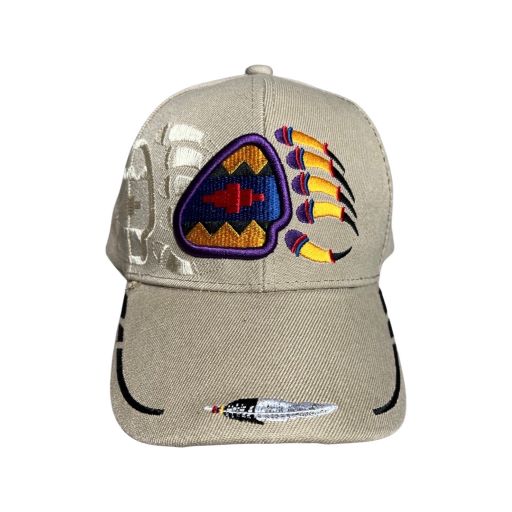 Native Pride  Embroidered Baseball CAPS  - Khaki Color