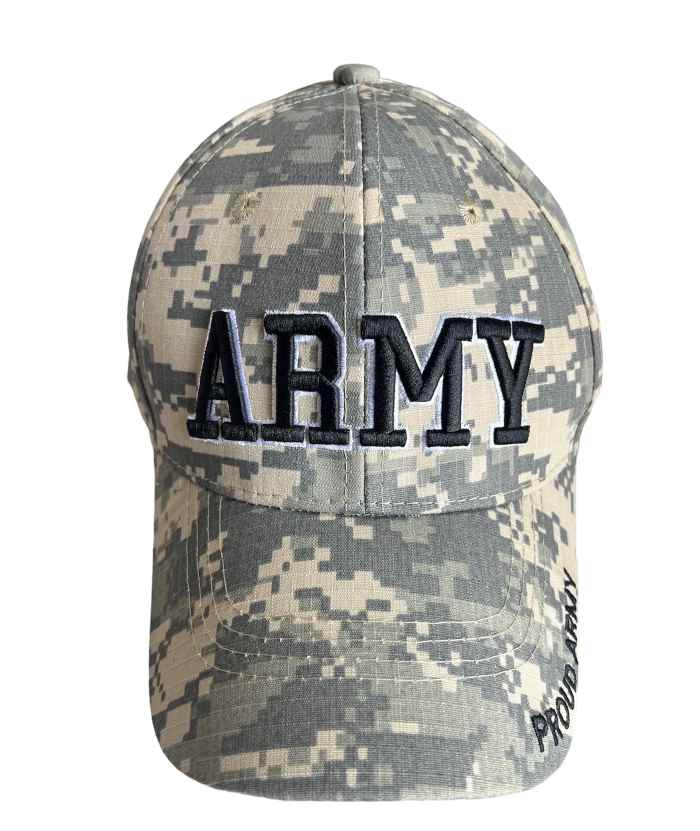 Army Embroidered Military BASEBALL Cap - Camo Color