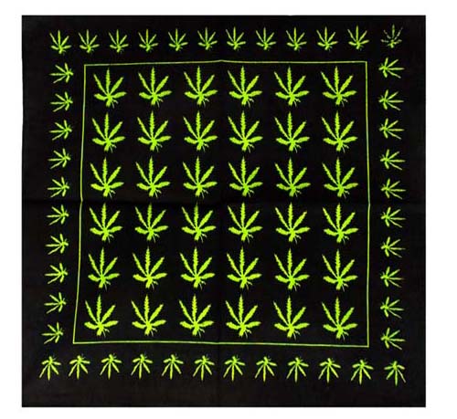 Marijuana Weed Bandannas Face COVERs - Style # 1