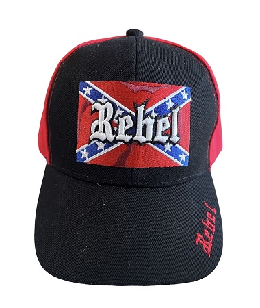 Rebel Embroidered BASEBALL Caps