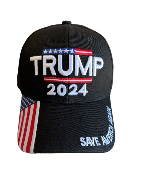 Trump 2024 SAve AmericA AgAin Embroidered BAsebAll CAp - BlAck