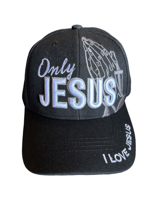 Only Jesus I Love Jesus Christian Baseball Cap - Black