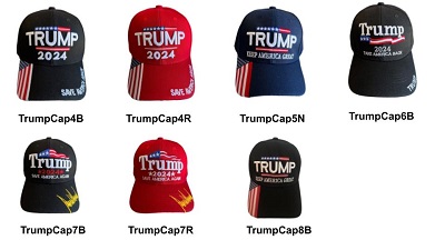 Trump CAPS Embroidered - Assorted  Designs Pack