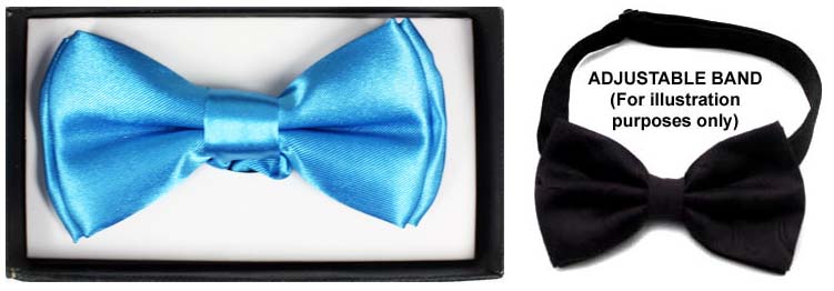 Formal Wear Boys Adjustable Bow Ties - Sky Blue