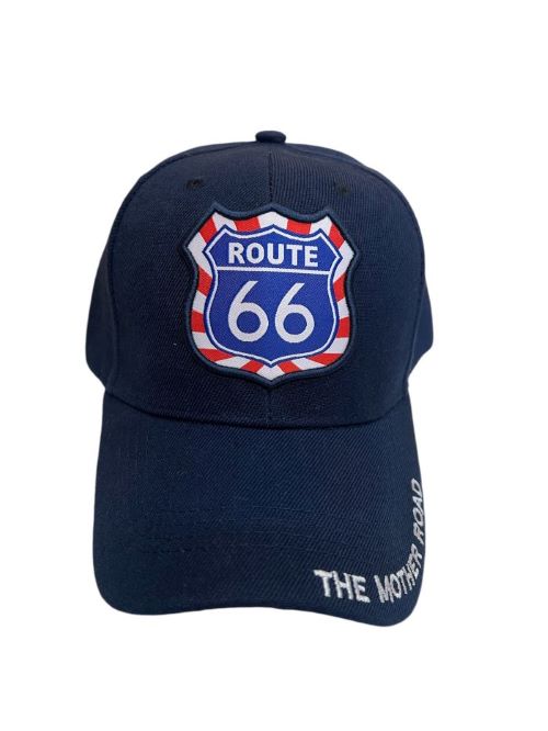 Route 66 Baseball CAP - Navy Color