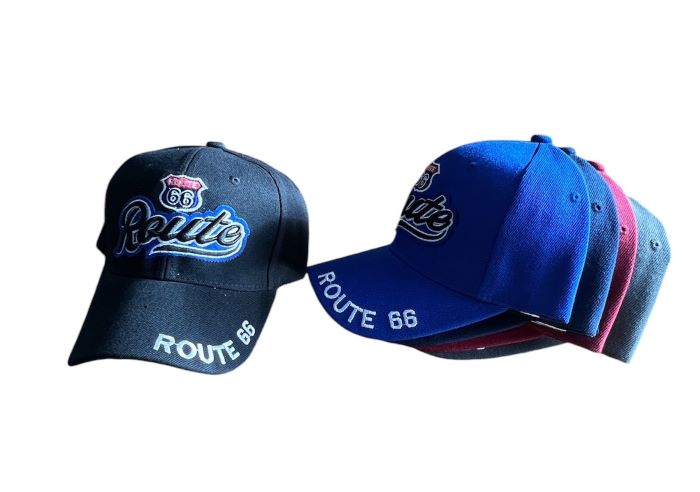 Route 66 Baseball CAP Embroidered - Mixed Colors