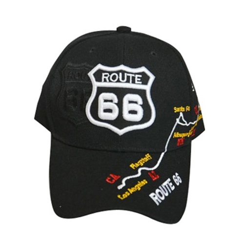 Route 66 Baseball CAP - Black Color