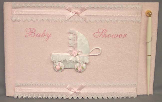 Baby Shower  - 2Pc Embellished Guest Books & PENs Sets (Imp)