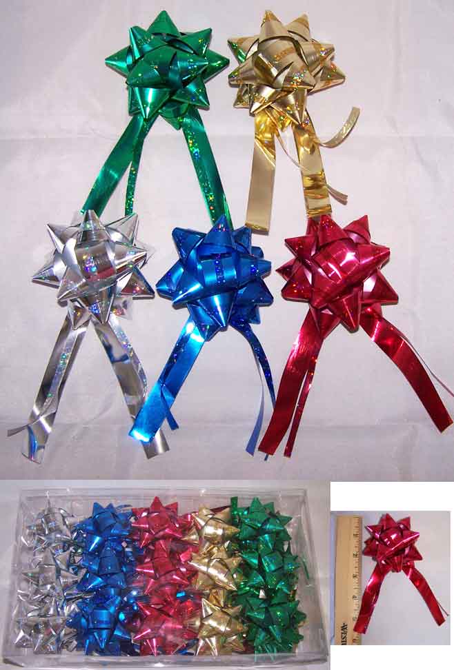 Foil Gift Wrapping Bows - 30Pc Pack