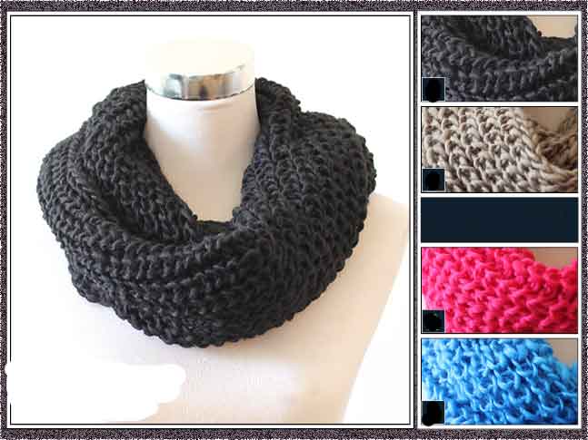 Scarves Fall/Winter Goods  Knitted InfinityCircle Scarves Women