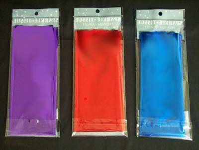 Tissue Paper  - Metallic Foil  - 3 SHEET Pack