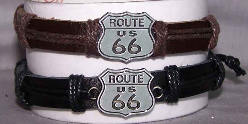 ROUTE 66 Leather BRACELETs