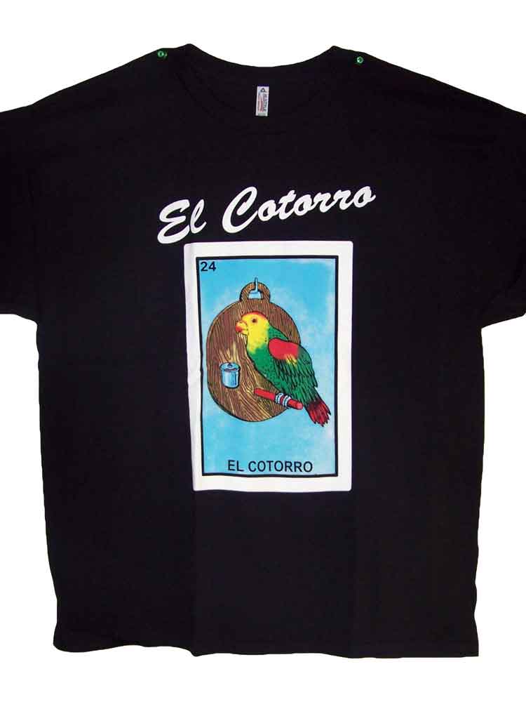 El Cotorro . Lottery T-Shirts Loteria T-Shirts  Mexican T-Shirts