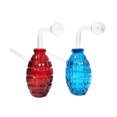 4.5'' Grenade Shape GLASS Oil Burner Water PIPE