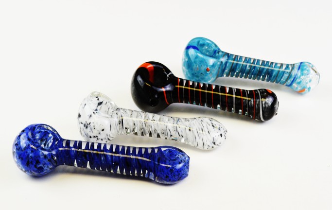 Outside Colored Glass Pipe