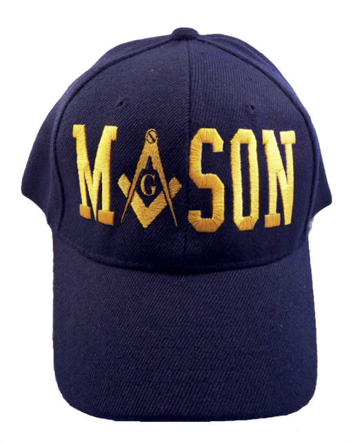Mason Block Letter Cap - Navy Blue