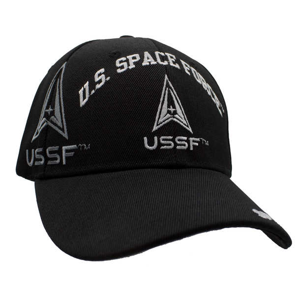 US Space Force Logo Shadow Cap - Black