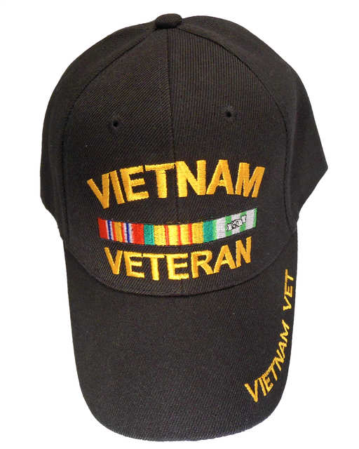 Vietnam Veteran Arch Cap - Black