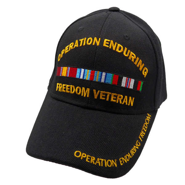Operation Enduring Freedom Veteran Arch Cap - Black